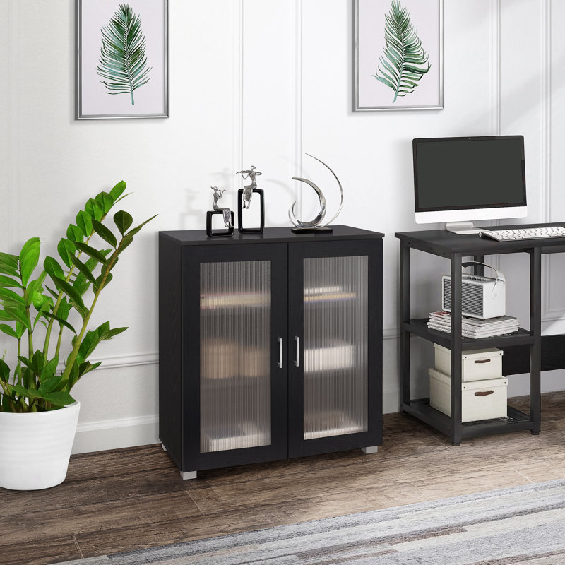 Blashford 2-Door Accent Storage Cabinet, Sideboard Buffet Floor Storage Cupboard for Kitchen, Dining Room, Living Room, Entryway