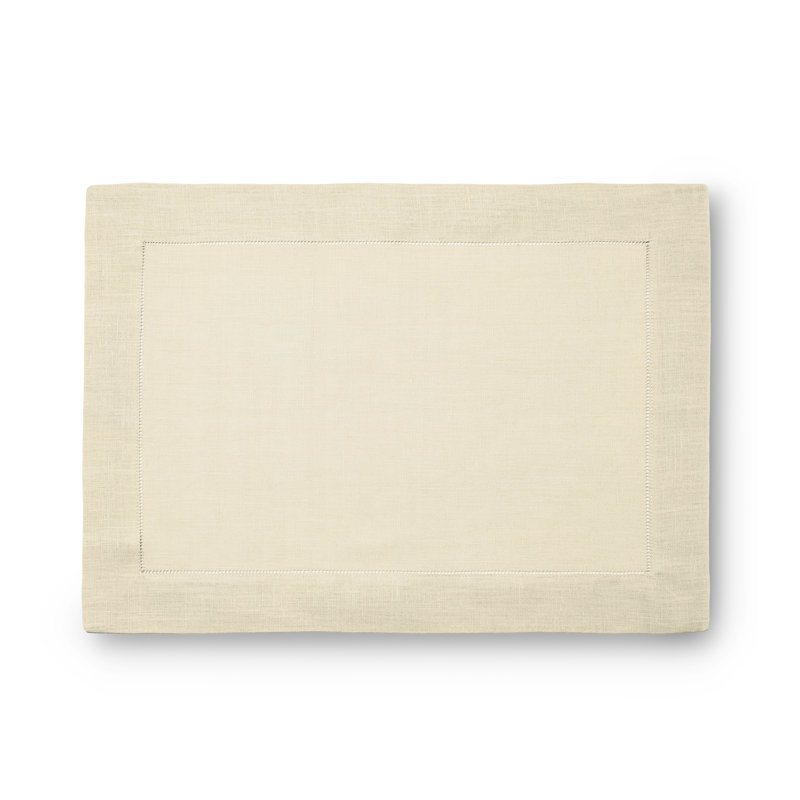 Festival Linen Rectangle Placemats, Eggshell