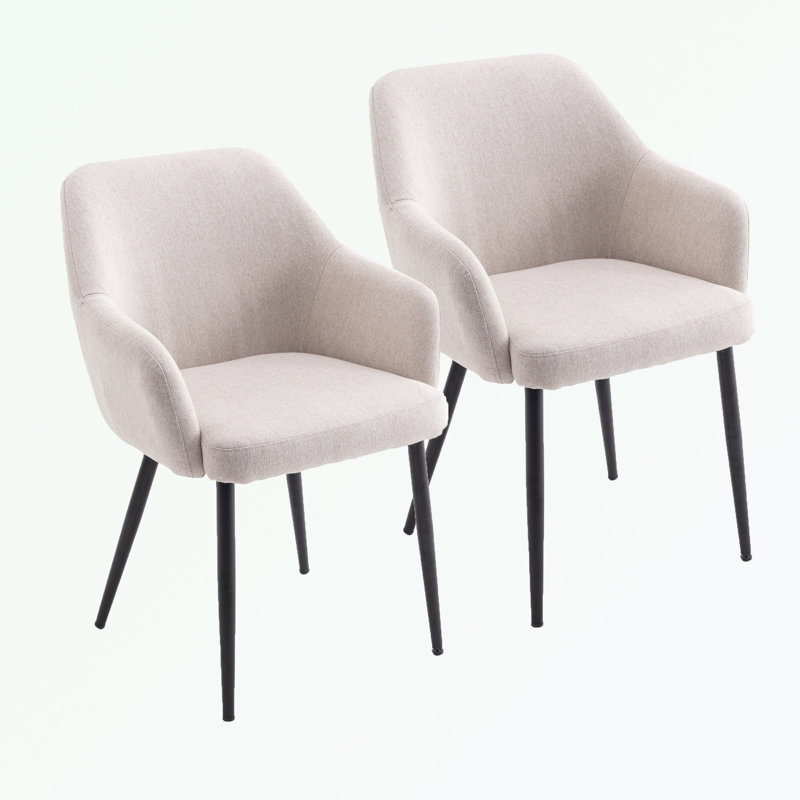 Ensemble de chaises 2 pièces, Crème