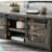 48"W Farmhouse Lift Top Storage Coffee Table with Sliding Barn Door & Adjustable Shelf-135533249