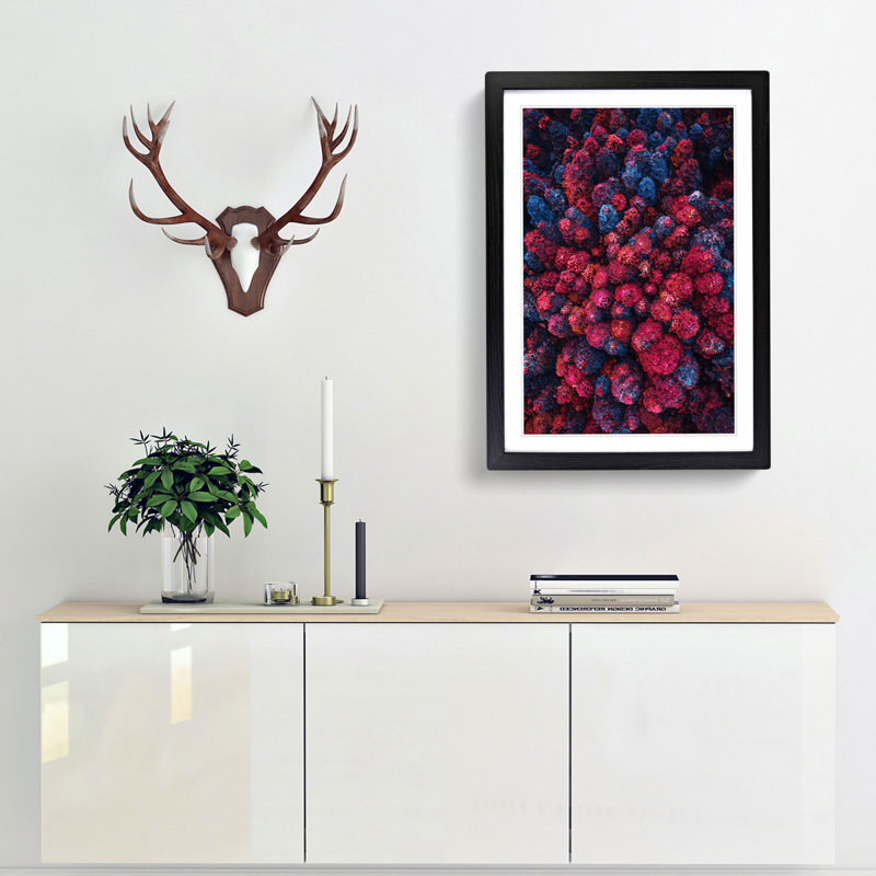 Imaginary Forest - Framed Print, 36cm H x 27cm W x 2cm D, Black Framed