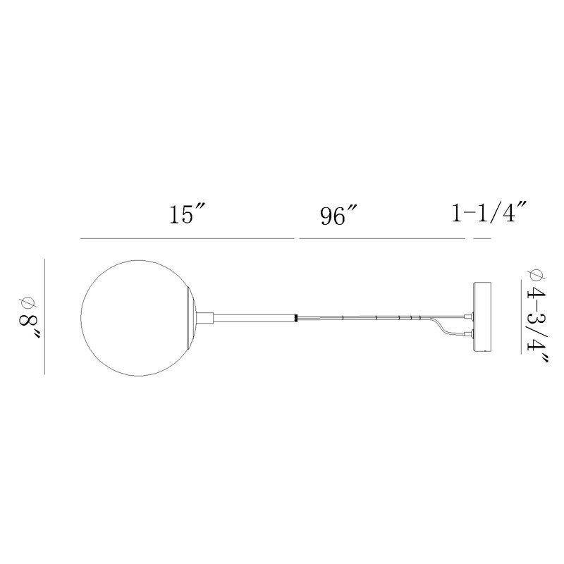 Luminaire suspendu DEL 8 po Kepler