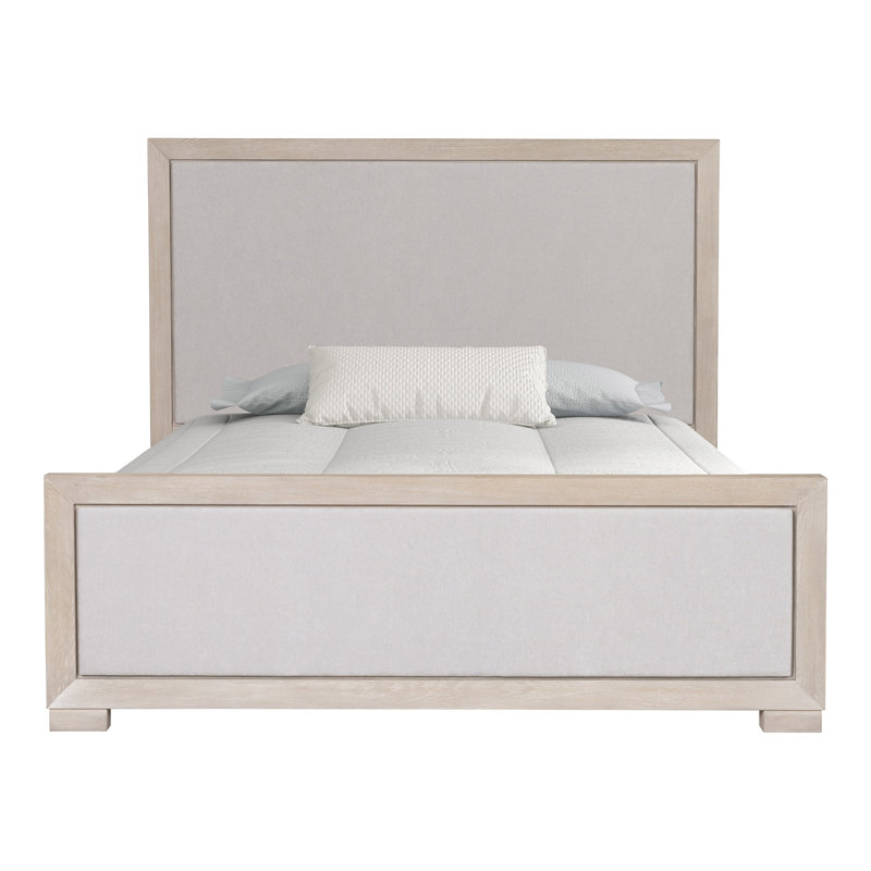 Schell 6-Piece Bedroom Set, Natural, Queen, 6 Pcs: Bed, 2 Nightstands, 2 Dressers, Mirror