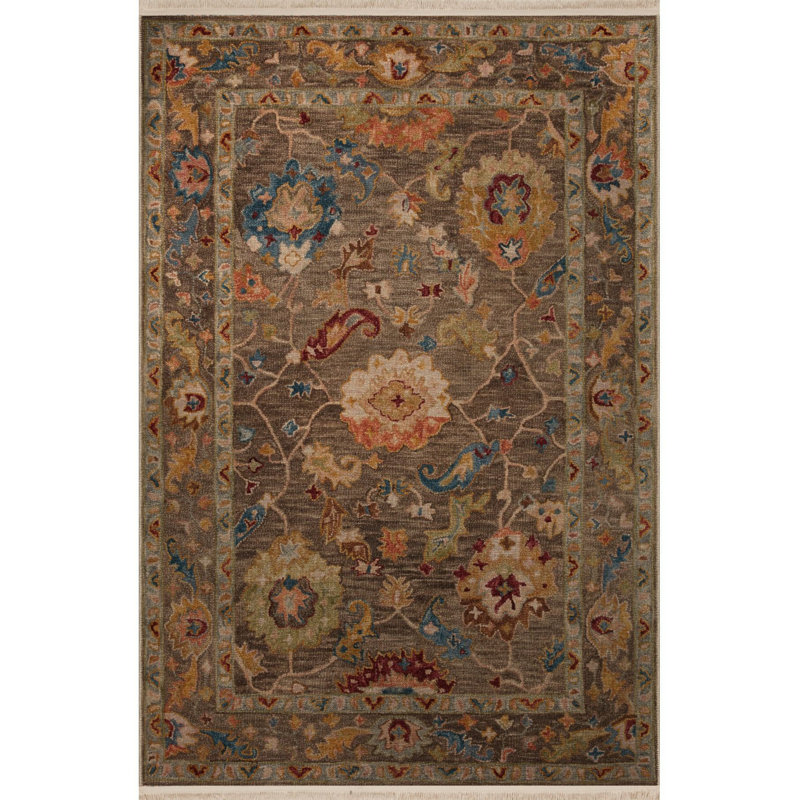 Tapis décoratif lavable à la machine multicolore, Rectangle 3 pi 3 po x 4 pi 11 po