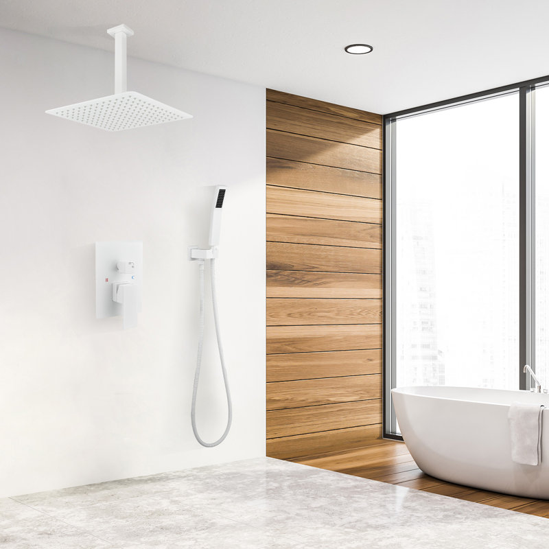 Système de douche complet, Blanc