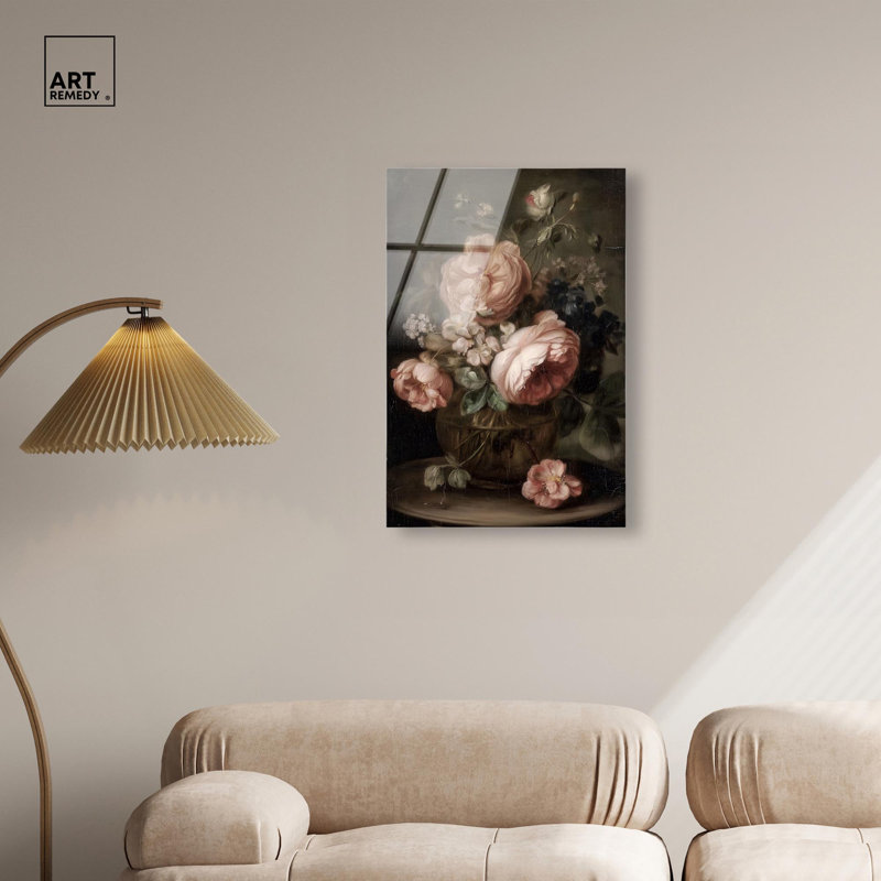 «Peony Rhapsody II», reproduction d'art acrylique par Art Remedy, H 30 po x l 20 po