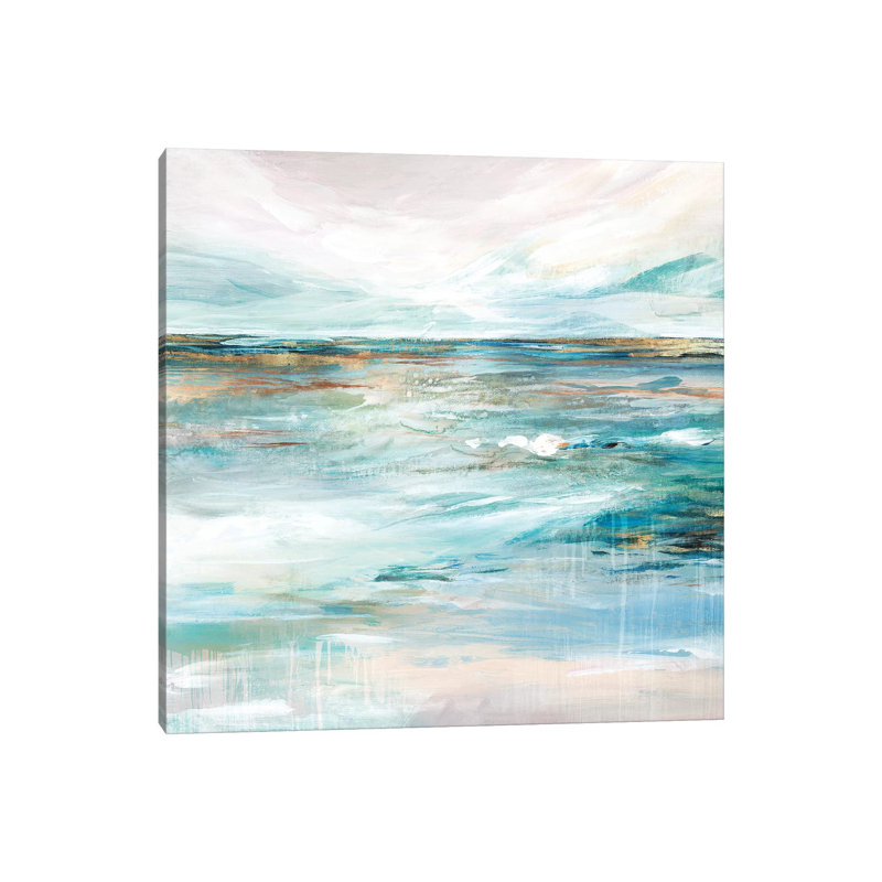 «Midnight Clear II» par Isabelle Z - reproduction d'art, Toile tendue, H 12 po x l 12 po x P 1,5 po, Pas de tapis