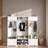 Hall Tree With Bench And Storage Cabinets, Entryway Organizer With Hooks, Seating, And Anti-Tip Kit, Durable Mdf Construction-2009453776