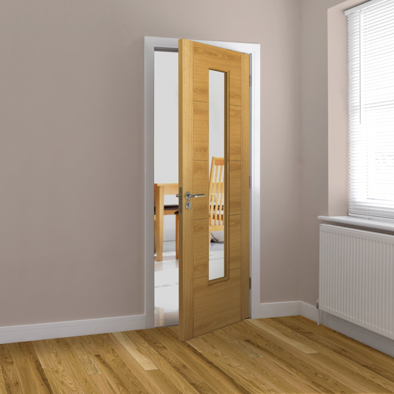 Latefia Oak Fire Door Prefinished, 198.1cm H x 68.6cm W x 4.4cm D