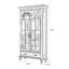 Vitrines en bois manufacturé + bois de noisette + verre