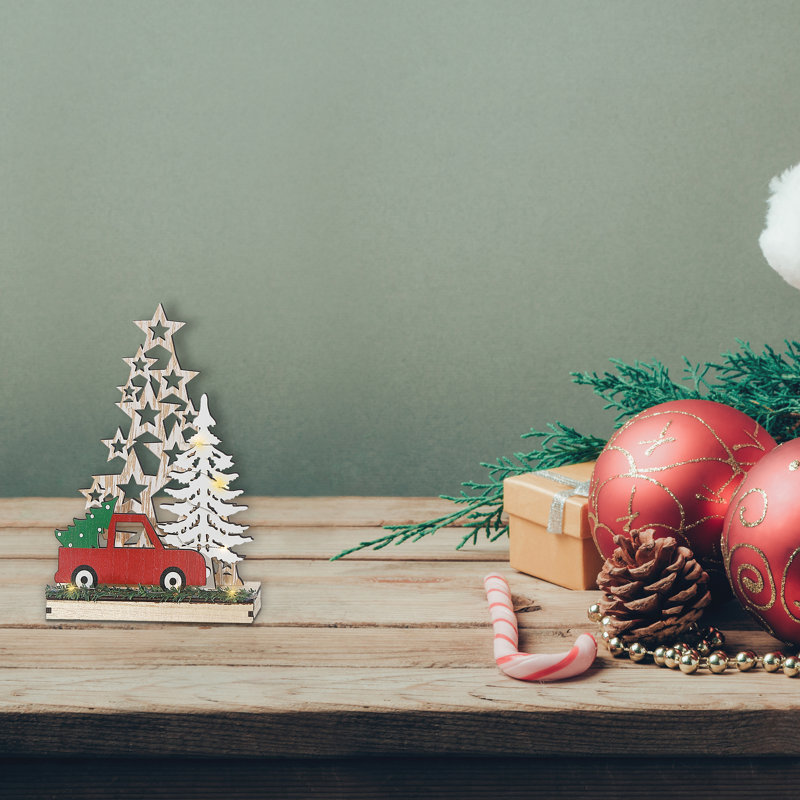 Décoration de Noël Ihcasadecor, H 12 po x l 8 po x P 2 po