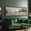 Rustic Countryside Clouds Natural Landscape, reproduction d'art sur toile-98041926-111176797