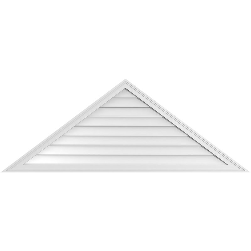 Ventilateur à pignon en uréthane non fonctionnel à fixation triangulaire brun clair 12/12, H 26,25 po x l 70 po x P 2 po