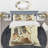 Gold Glam Squares VI - Abstract Duvet Cover Set - Microfiber Polyester-50573595-112917694