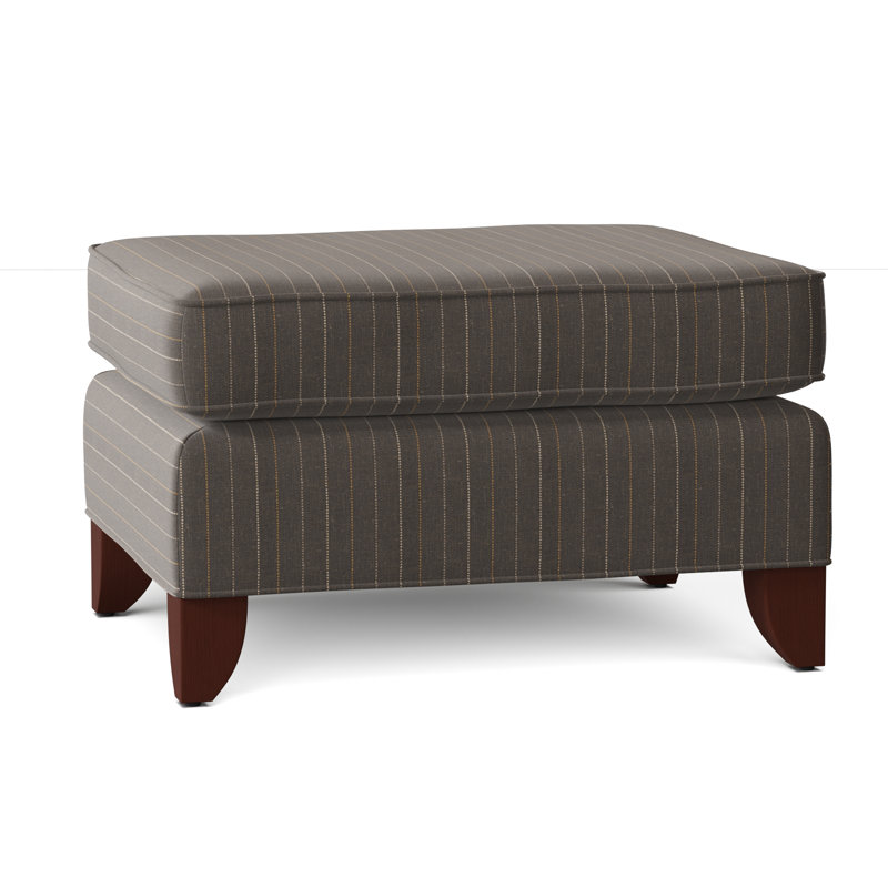  Repose-pieds rectangulaire 31 po, Manhattan, Cleo 41 rayures grises