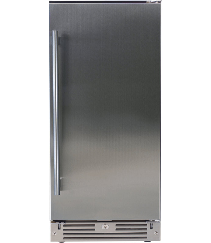 Outdoor Refrigerator 15" Solid Stainless Steel, Right Hinge