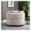 Chaise berçante classique en velours A&A Furniture-1156880941