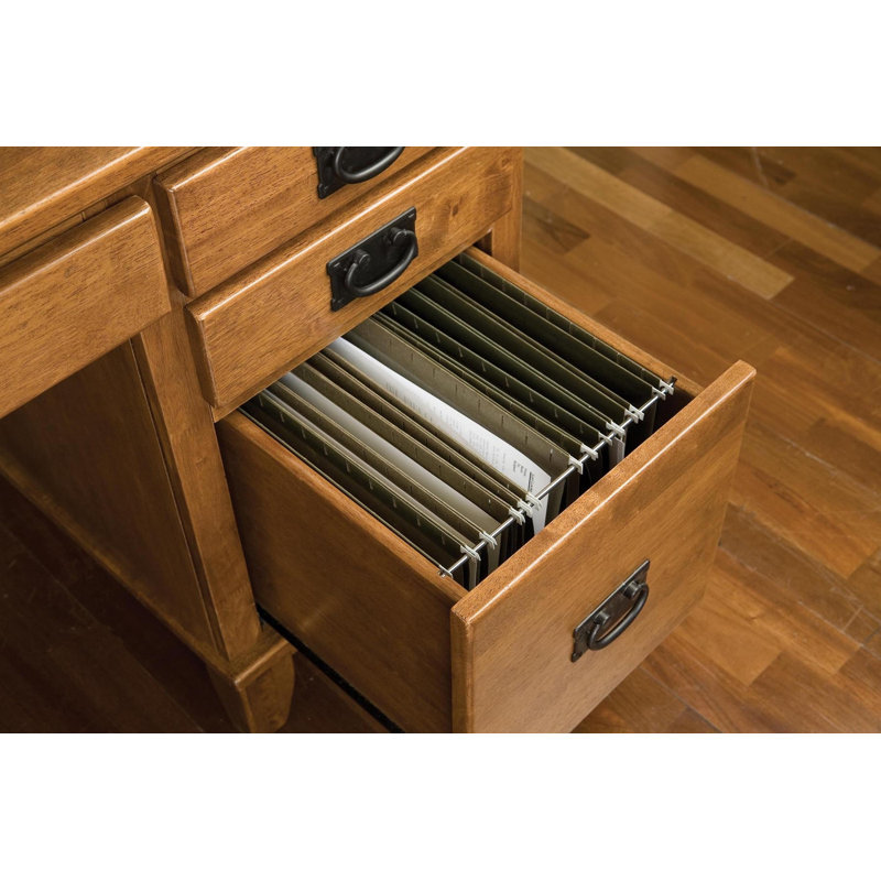 Rhaven Desk with Hutch, Cottage Oak