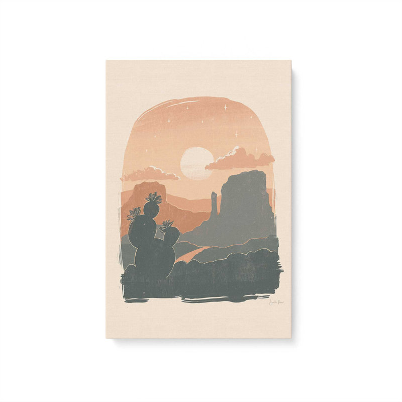 Cactus Silhouettes I, toile tendue, H 30 po x l 20 po