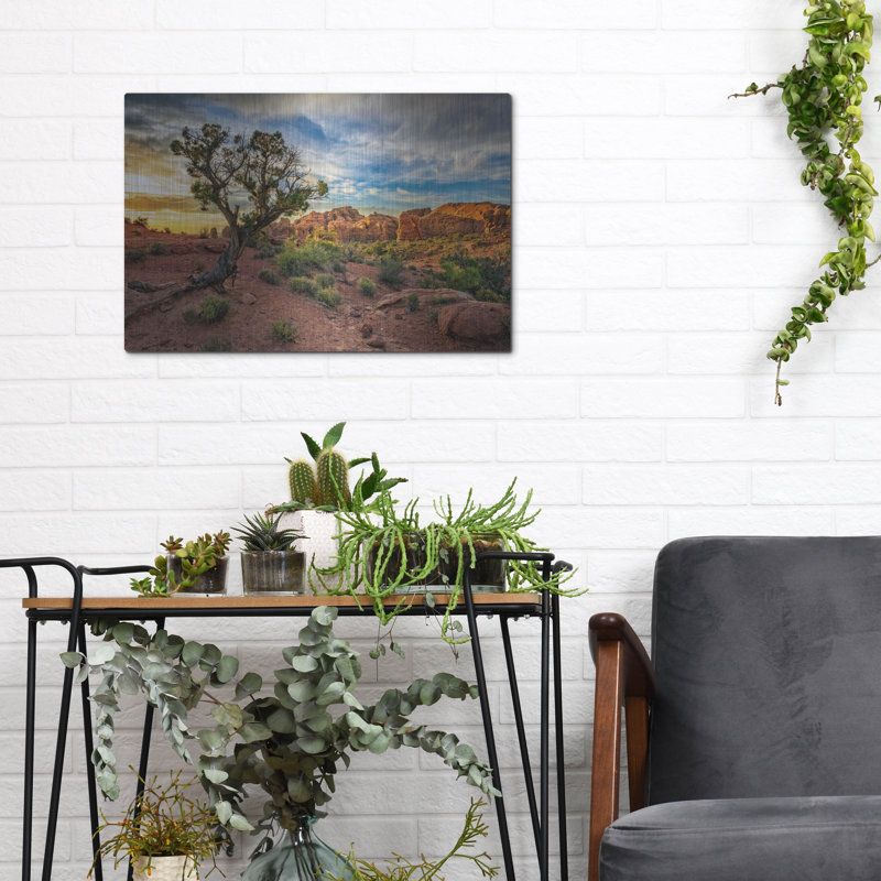'Sunset In Moab' by Rick Berk Metal Wall, 12" H x 16" W