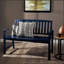 Charmant banc en bois de style campagnard avec construction en acacia durable, parfait pour une utilisation intérieure et extérieure