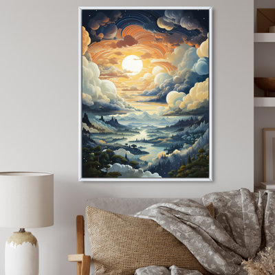 Nuage gris ciel II - paysage et nature, art mural, salon