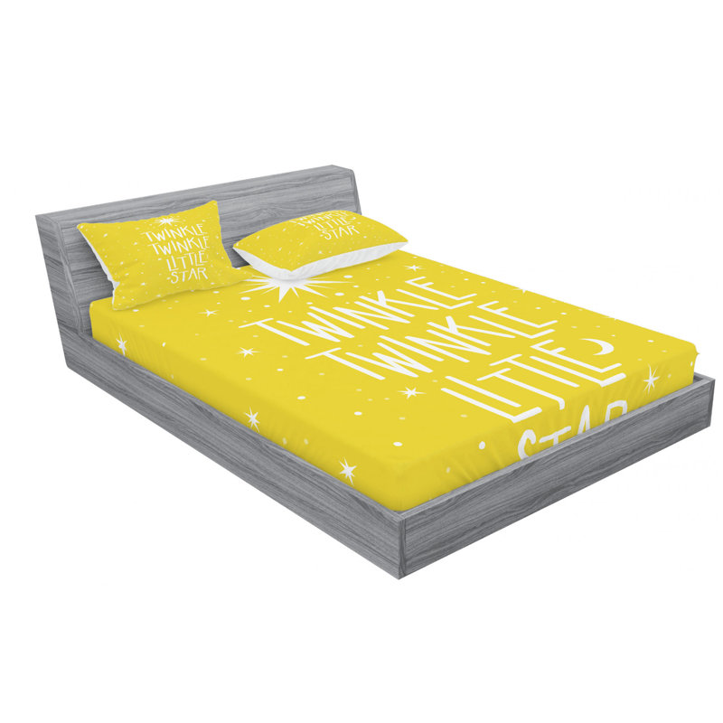 Saying Microfiber Sheet Set, Full Sheet Set with Fitted Sheet