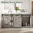 Chimira 60" Farmhouse Double Sink Bathroom Vanity with 2 Drawers & Doors,Gray-101339864-129439377