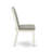 5 Piece Dining Table Set Includes an Oval Wooden Table with Butterfly Leaf and 4 Shitake Linen Fabric Parson Dining Room Chairs, Linen White-817099361
