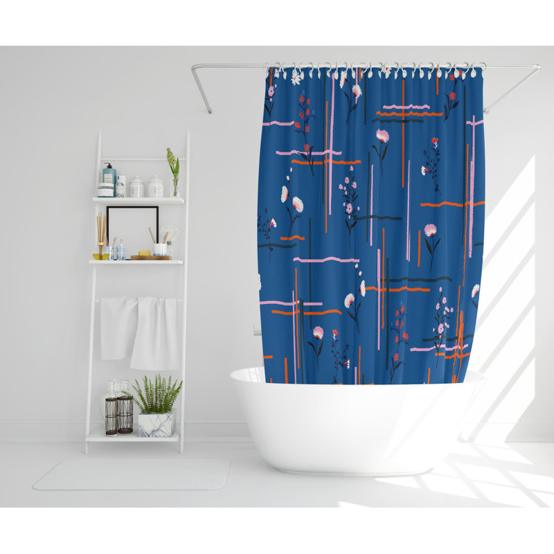 Wellsboro Polyester Shower Curtain, 168cm H x 168cm W