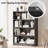 Grey Bookshelf For Bedroom 4 Shelf Office Bookcase 48 Inches Tall Modern Wood Bookshelf For Living Room 4 Tier Wide Manga Bookshelves Library Bookcase-122821524