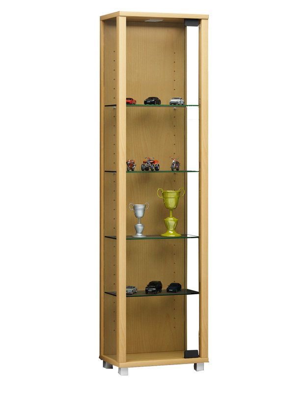 Everglade Display Cabinet, Brown, No