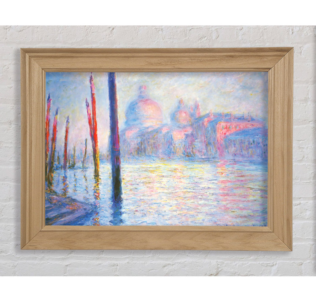 Gerahmtes Leinwandbild Monet Canal Grand