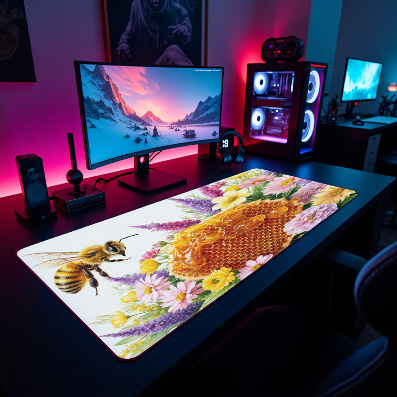 Polyester Desk Pad, 23.6x13.8