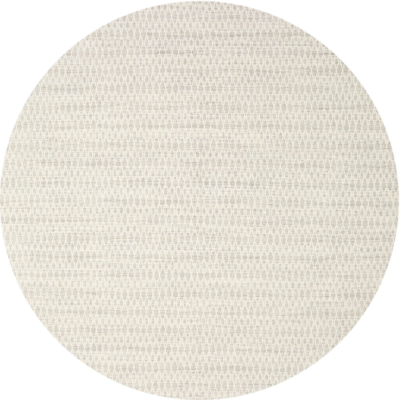 Tapis gris contemporain Saugus, Rond 5 pi