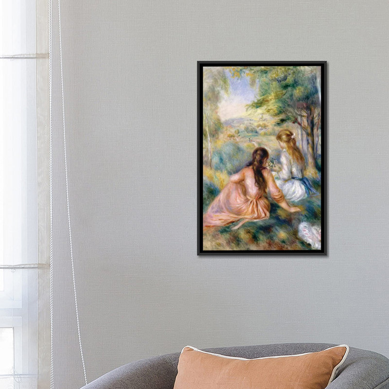«In the Meadow, 1888-92» par Pierre-Auguste Renoir, reproduction sur toile, H 26 po x l 18 po x P 1,5 po, Toile tendue