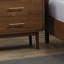 Ensemble de chambre avec lit plateforme 3 pièces Wooden Mid-Century-468082109