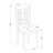 3 Piece Kitchen Table Set for Small Spaces Contains a Round Dining Room Table with Dropleaf & Shelves and 2 Dining Chairs, Buttermilk & Cherry-1150341101-1150341103
