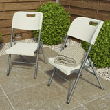 Jemeisha HDPE Plastic Banquet Folding Chair Folding Chair Set