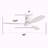 52 Inch Indoor Outdoor Ceiling Fan Solid Wood Fan Blade Noiseless Reversible Motor Remote Control With Light