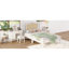 3 Pieces Bedroom Set With Wooden Bed Frame, 1 Vintage  Nightstand And 1 Makeup Vanity Set With Stool-961977447-961977434