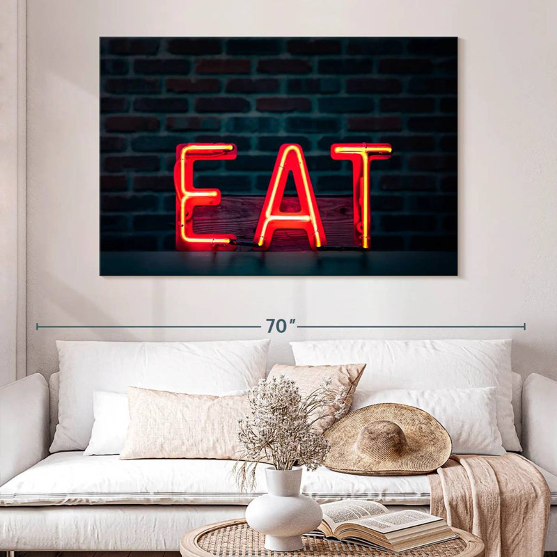 Enseigne murale Khylige Eat Neon, H 24 po x l 36 po