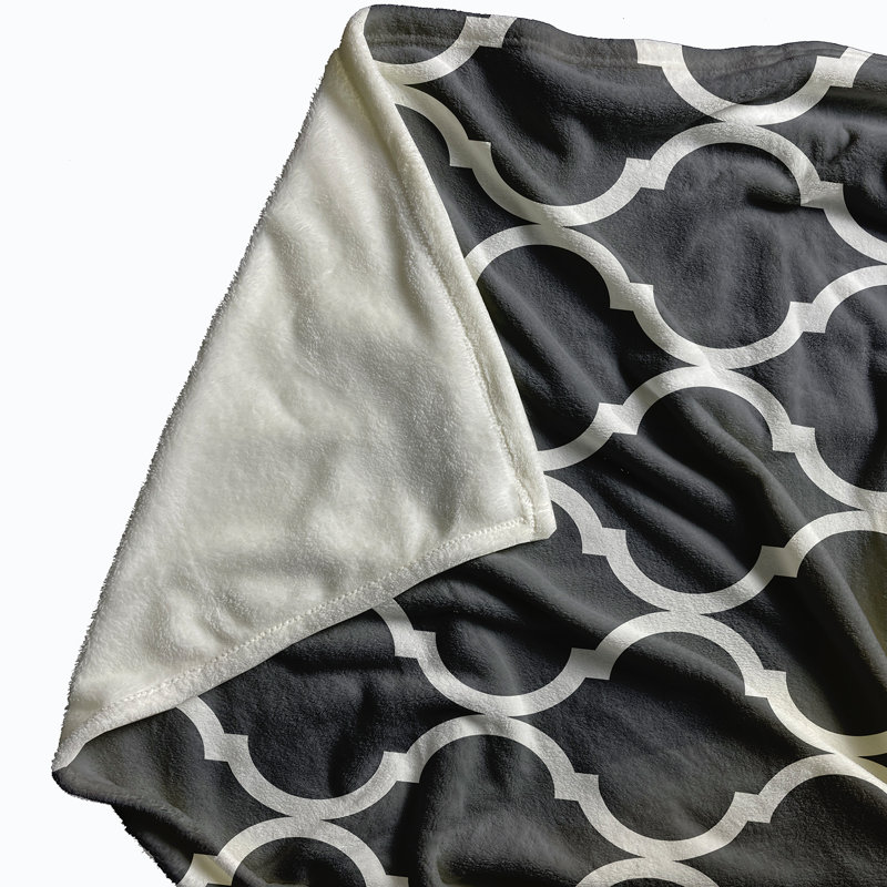 Phaedra Geometric Blanket, Grey