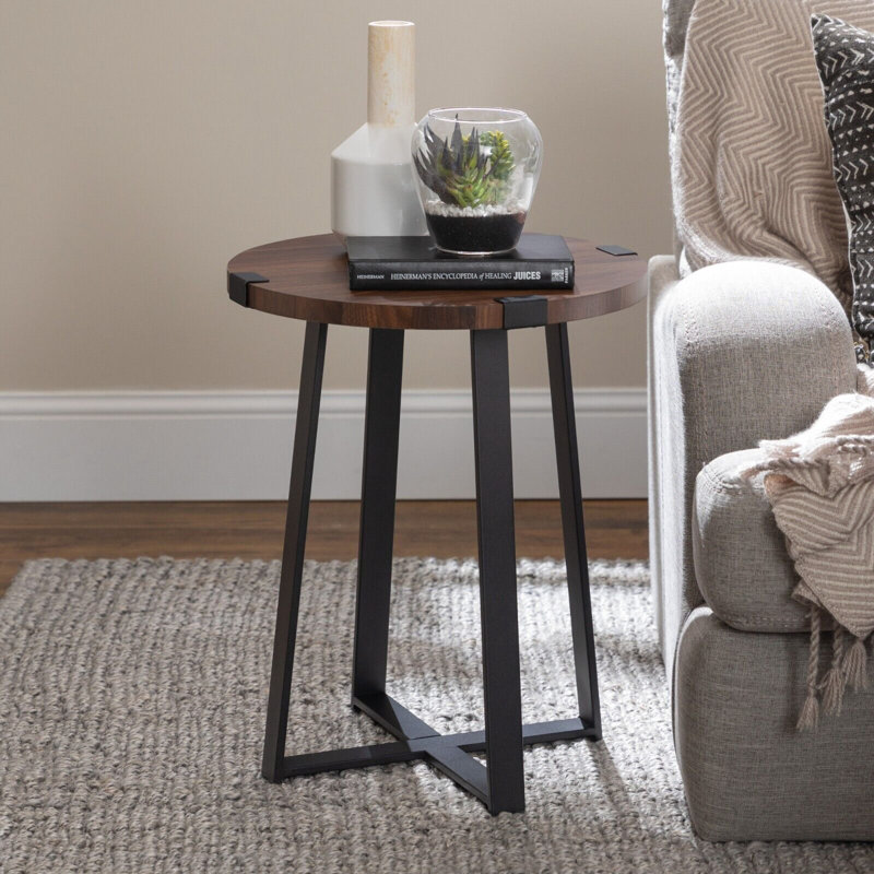 Valley Sled End Table, Dark Walnut