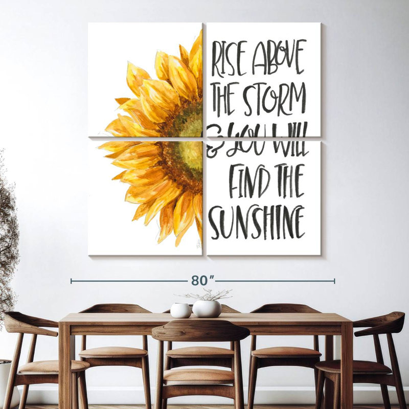 Inspiration tournesol Tergel Harvest, H 74 po x l 74 po