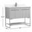 Rozell 40'' Single Bathroom Vanity with Engineered Marble Top-1983826358