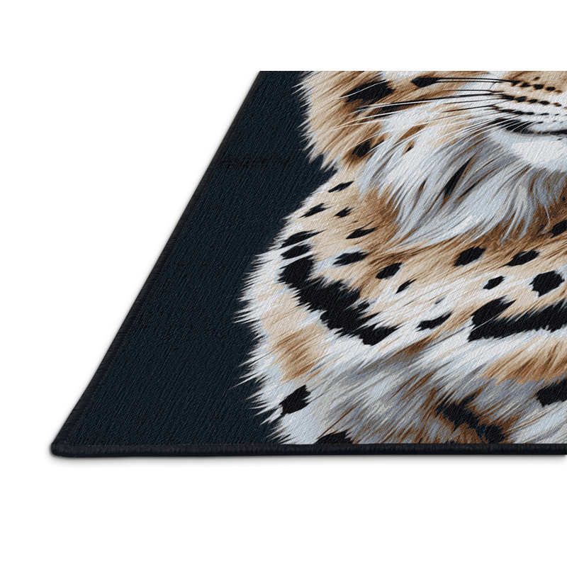 Tapis lavable Canadian Lynx Big Cats, Carré 7 pi