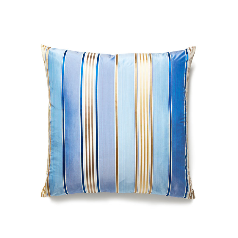 Charlotte Silk Square Pillow Cover & Insert, Marine