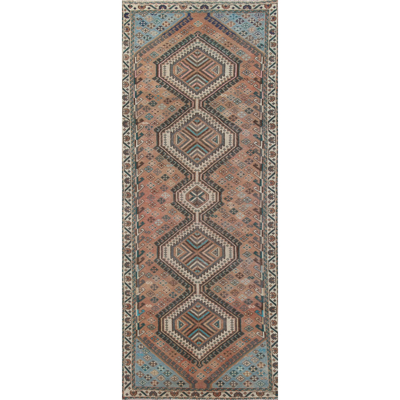 Tapis de couloir géométrique 4 x 10