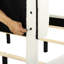 Grand lit avec revêtement Boucle - Mobilier de chambre à coucher élégant et moderne